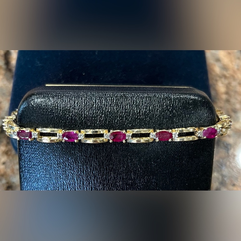 Gold Tennis Bracelet